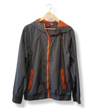 Chaqueta cortaviento Puma gris  – Talla M