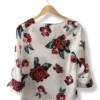 Blusa floral blanca Van Heusen – Talla XS