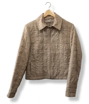 Chaqueta acolchada beige talla M