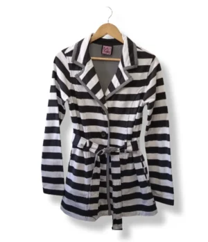 Chaqueta rayada blanco y negro La Kitty – Talla M