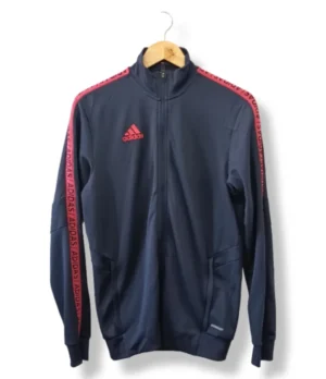 pixelcut-export-1757572411836 Poleron deportivo azul marino Adidas AEROREADY