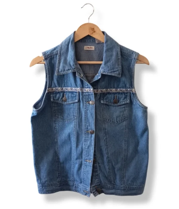 Chaleco denim azul  Cherokee – Talla S/M