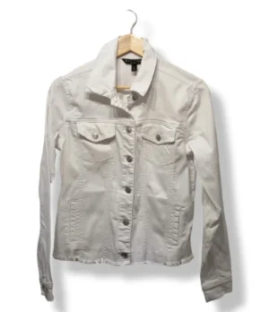 Chaqueta denim blanca Baccini – Talla S