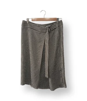 Falda cruzada cuadros MNG – Talla M