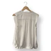 Blusa Sfera blanca con bordado central – Talla S
