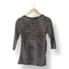 Polera rayada negra y blanca e-via – Talla 38