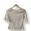 IMG_20251021_161408 Polera rayada blanca Cache Cache talla S
