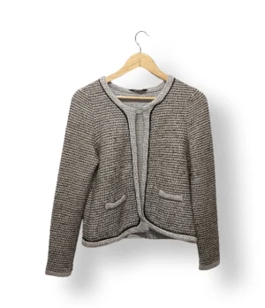 Sweater tejido gris MAX, talla 36