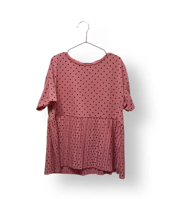 Vestido/top rosa con lunares ZARA Kids talla 10 años (nuevo con etiqueta)