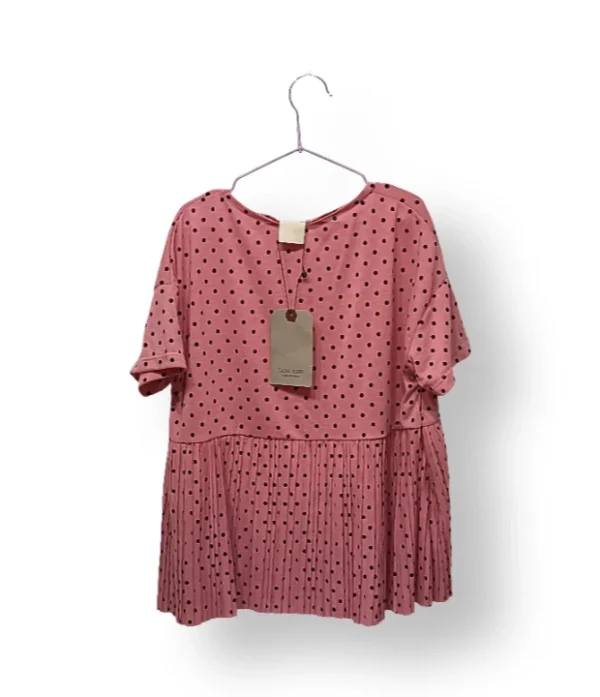 Vestido/top rosa con lunares ZARA Kids talla 10 años (nuevo con etiqueta)