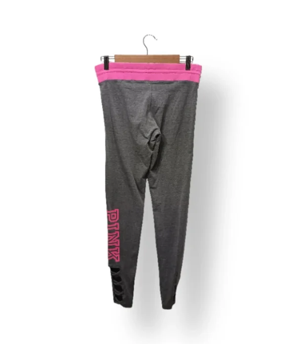 Calza PINK gris con pretina rosada