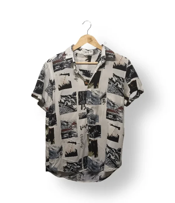 Camisa estampada Lurvy manga corta-Talla S