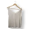 Blusa blanca con lazos en hombros Express – Talla S