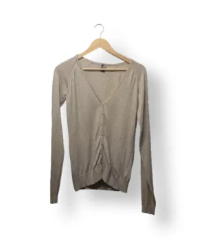 Cárdigan beige clásico Piazza Italia – Talla L