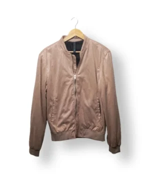 Chaqueta bomber de gamuza sintética Zara Man- Talla M