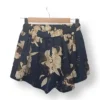 Short floral azul marino- Talla S