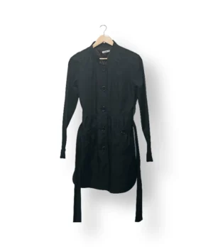 IMG_20251106_190146 Trench coat negro con cinturón Villa Clothes - Talla S