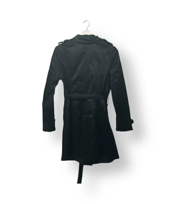 Trench coat negro ligero Dolandy-Talla M