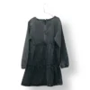 Vestido negro Excepción con flores bordadas-Talla 10