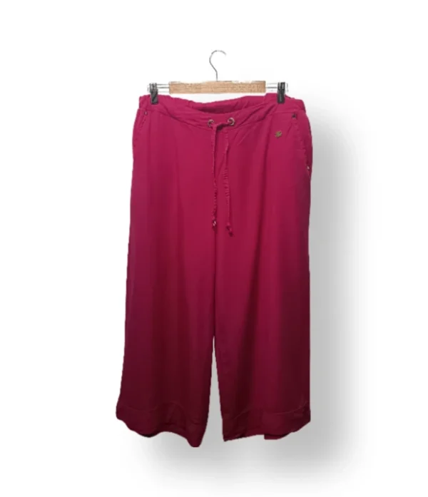 IMG_20251116_212920 Pantalón Palazzo Corto Fucsia Stefano Cocci -Talla L