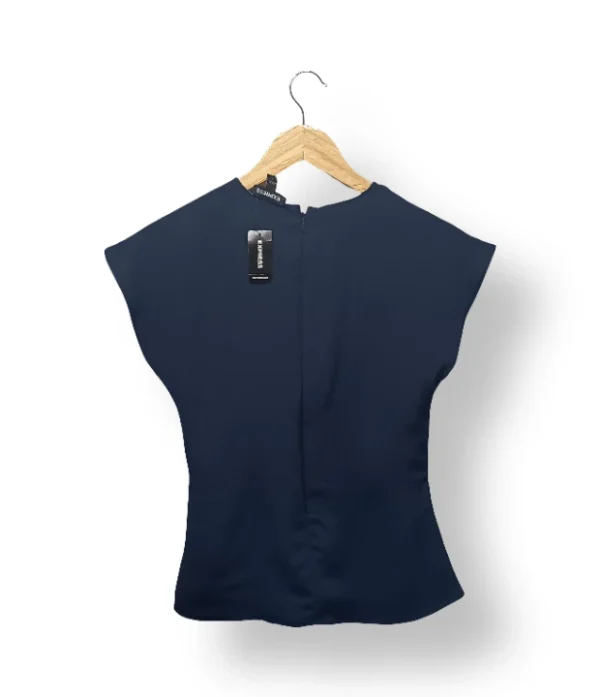 Blusa azul marino cruzada EXPRESS (Nueva)