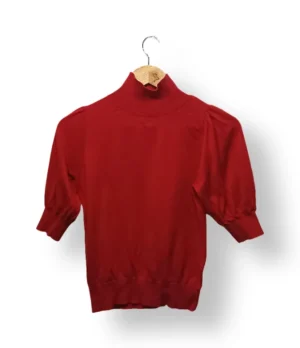 IMG_20251116_231245 Sweater rojo manga globo Nicopoly – Talla S