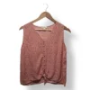 Blusa Estampada con Ajuste Frontal Artisan NY – Talla M