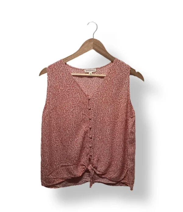 Blusa Estampada con Ajuste Frontal Artisan NY – Talla M