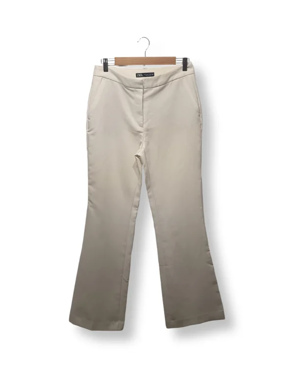 Pantalón Sastrero Beige Zara – Talla M