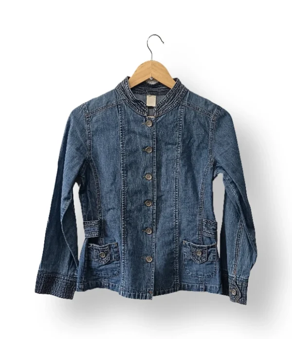 IMG_20251201_125748 Chaqueta denim delgada estilo militar – Talla S