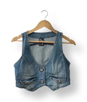 Chaleco denim Bershka – Talla L