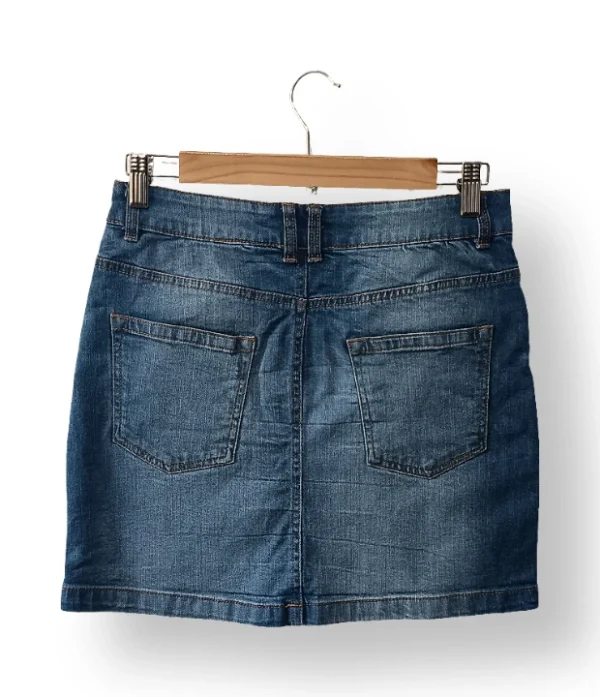 Falda denim azul con botones frontales – Esmara, Talla 36/38