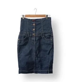 Falda denim tiro alto Bershka – Talla 36