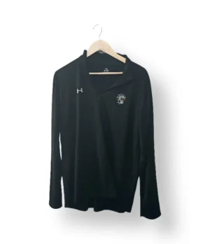 Polerón deportivo Under Armour negro con cierre medio – Talla L
